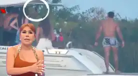 Magaly Medina desenmascara a Said Palao con video donde huye de las cámaras. Magaly Medina desenmascara a Said Palao con video donde huye de las cámaras.