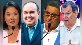 Keiko, Rafael, Carlos y Jorge aparecen en los primeros puestos de intención de voto. Foto: composición EP