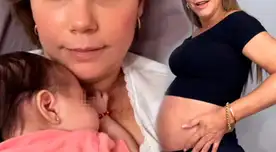 Conductora de TV se preocupa por su bebé.