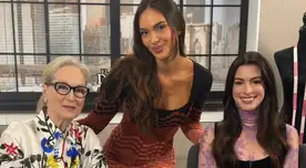 Natalie Vértiz se luce con Meryl Streep y Anne Hathaway