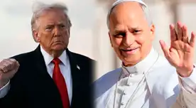 Trump arremete contra el papa León XIV por redes sociales.