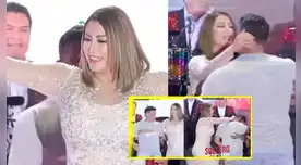 Karla Tarazona le hace escena de celos a Christian Domínguez Karla Tarazona le hace escena de celos a Christian Domínguez