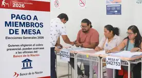 Miembros de mesa de las elecciones del 12 de abril ya pueden cobrar sus S/ 165 en el Banco de la Nación.