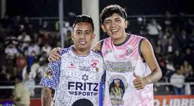Tiktoker Ninhoviejo estuvo en evento deportivo a beneficio, donde también estuvo Christian Cueva.