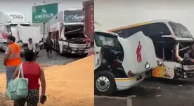 Caos vehicular en Chancay: Tráiler intenta dar vuelta en U y causa triple choque en la Panamericana Norte.