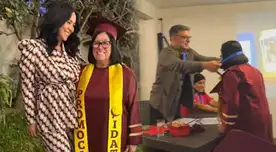 Mamá de Magdyel Ugaz LLORA al GRADUARSE de prestigiosa carrera a los 70 años y actriz LA CELEBRA: "Los sueños se hacen realidad"