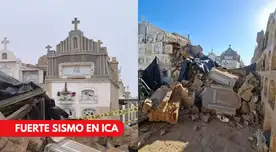 Sismo 6.1 en Ica derrumba pabellón del Cementerio Saraja y deja féretros expuestos.