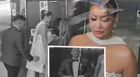 Christian Domínguez y Karla Tarazona RECHAZAN besarse tras DARSE EL SÍ en boda y detalle llama la atención: "No me queda de otra"