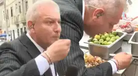 Gunter Rave causa furor en plena jornada de Elecciones 2026 tras comer 'cevichito' al paso: "Señora, le has metido la vena..."