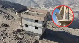 La misteriosa casa de los cerros de Pasamayito: tiene tres pisos, está abandonada y es la única en el lugar