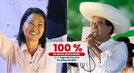 ONPE culmina el 100% de actas, pero actas observadas podrían cambiar el resultado.