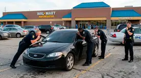 Policía hace terrible hallazgo de un cuerpo en el estacionamiento de un Walmart.