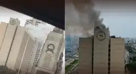 Amago de incendio se registra en el Hotel Sheraton: urgencia moviliza a 4 unidades de bomberos. Amago de incendio se registra en el Hotel Sheraton: urgencia moviliza a 4 unidades de bomberos.