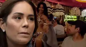 ¿Fue infiel? Karen Schwarz 'CUADRA' a Ezio Oliva tras voltear a mirar a sensual bailarina.