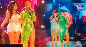 Olga Tañón fue la INVITADA ESPECIAL del concierto de Corazón Serrano y se lució junto a las cantantes de cumbia Olga Tañón fue la INVITADA ESPECIAL del concierto de Corazón Serrano y se lució junto a las cantantes de cumbia
