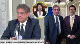 Juan Sheput, ministro de Trabajo y Jorge Zapata, presidente de Confiep. Juan Sheput, ministro de Trabajo y Jorge Zapata, presidente de Confiep.