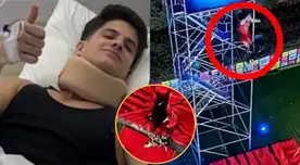 Kevin Díaz reaparece tras caída en Esto es guerra. Kevin Díaz reaparece tras caída en Esto es guerra.