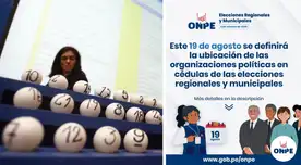 ONPE alista sorteo para las Elecciones 2026: así se definirá la ubicación de los partidos. ONPE alista sorteo para las Elecciones 2026: así se definirá la ubicación de los partidos.