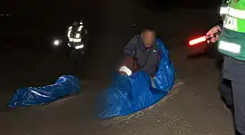 Un supuesto cuerpo abandonado en Pasamayo movilizó a la Policía de Carreteras. Al acercarse para revisarlo, los agentes descubrieron que estaba vivo. Un supuesto cuerpo abandonado en Pasamayo movilizó a la Policía de Carreteras. Al acercarse para revisarlo, los agentes descubrieron que estaba vivo.