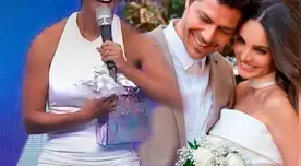 ¿Y SUS AMIGAS? Conductora de TV recibió el buque de la BODA Cachaza y André Bankoff