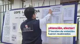 ONPE confirma REUBICACIÓN de 17 locales de votación para las Elecciones Municipales 2026. ONPE confirma REUBICACIÓN de 17 locales de votación para las Elecciones Municipales 2026.