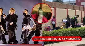 BTS en Lima: retiran a fans que acampaban afuera de San Marcos y vecinos alertan por el tráfico. BTS en Lima: retiran a fans que acampaban afuera de San Marcos y vecinos alertan por el tráfico.
