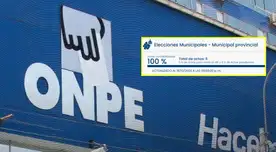 ONPE llega al 100% en estos 4 DISTRITOS DE LIMA ya finalizaron el conteo.