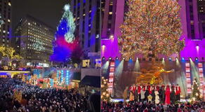 Nueva York: así fue el encendido del árbol de Navidad 2023 del Rockefeller Center que emocionó a todos