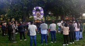 Señor de los Milagros se internacionaliza: peruanos en Italia celebran al Cristo Moreno