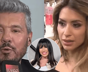 Marcelo Tinelli coqueteó con su expareja durante un programa en emisión.