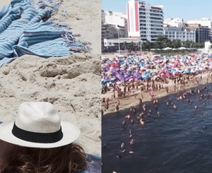 Playas en Río de Janeiro lucían repletas, mientras las autoridades publicaban consejos.