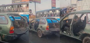 ¿Cómo lo hizo? Taxista le gana a bus de ‘El Chino’ con su peculiar vehículo y es viral [VIDEO]