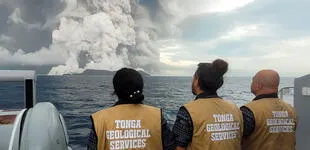 Tonga: nueva “gran erupción” del volcán submarino no ha sido confirmada, según AFP