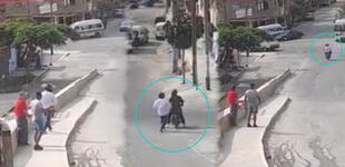 Independencia: Marcas roban S/ 10 mil soles a anciano y su nieto tras salir del banco [VIDEO]