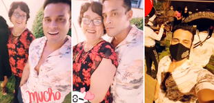 Christian Domínguez le llevó mariachis a su mamá por su cumpleaños: “Te amamos mamita” [VIDEO]