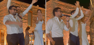 Ezio Oliva sorprendió a sus amigos cantando en su boda: “No paró hasta convencerlo” [VIDEO]