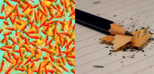 Acertijo visual: ¿Puedes encontrar el lápiz escondido entre las zanahorias?