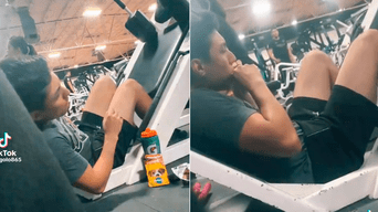 Joven se hace viral al consumir comida para perros como proteínas en pleno gimnasio