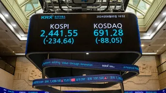 Bolsas de Asia registran su peor caída y Europa está en rojo ante posible recesión de Estados Unidos