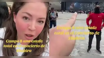 Peruana se indigna al descubrir que CAMPO B del concierto de Shakira no tendría acceso a pasarela tras haber pagado S/1.700