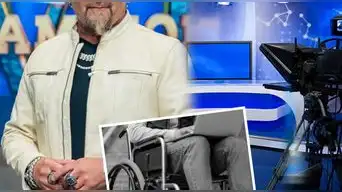 Querido conductor de TV sufre accidente en pleno programa, es hospitalizado y termina en SILLA DE RUEDAS