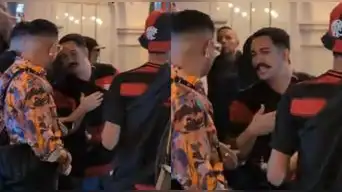 Hermanos Paletazo aparecen junto a hinchas brasileños en Miraflores.