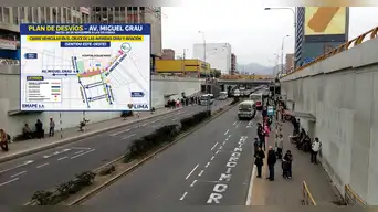 MML anuncia cierre total de las av. Grau y Aviación: conoce las rutas alternas y desvíos autorizados