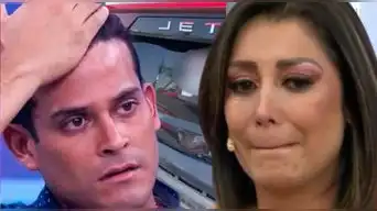 Christian Domínguez y Karla Tarazona sufrieron un accidente vehicular.
