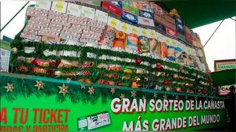 Una canasta que rompe récords: SORTEARÁN LA CANASTA NAVIDEÑA más grande del mundo, supera las siete toneladas