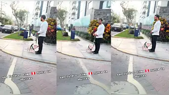 ¡NO ERA UN PERRO! Vecino de SAN ISIDRO pasea PECULIAR mascota y se vuelve VIRAL: "Se encariñó con la cena navideña"