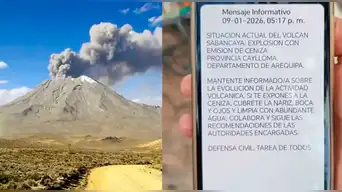 Volcán Sabancaya en alerta naranja tras explosión en Arequipa: Indeci advierte emisión de cenizas