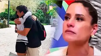 María Pía Copello se mostró feliz por su hijo mayor.