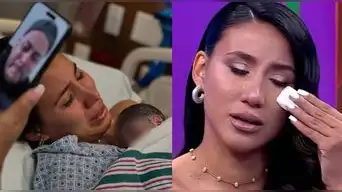 Samahara Lobatón y sus hijos.