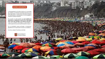 Municipalidad de Chorrillos anuncia el cierre de la Playa Agua Dulce por esta inesperada razón.
